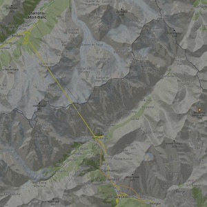Mapa i kamery Alpy