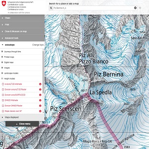 Mapa Alpy