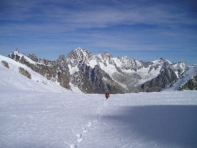 Alpy - Grandes Jorasses - ściana ścian